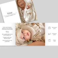 Faire-part Naissance Fille | Faire-part Naissance Garçon^Planet cards Joli Détail et Pictogrammes