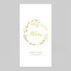 Menu Baptême^Planet cards Jolie Couronne Dorée