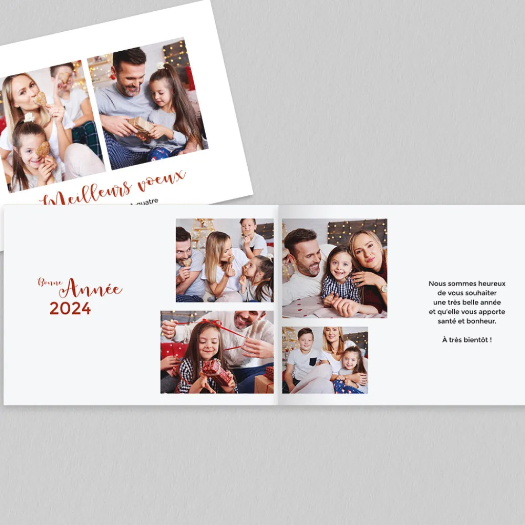 Carte De Vœux Famille^Planet cards Jolie Typo Voeux Multiphoto