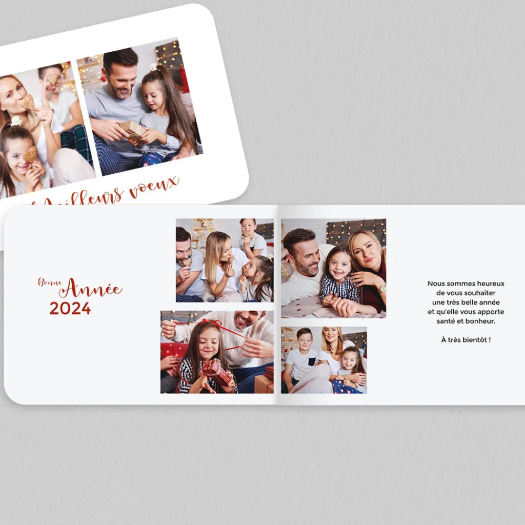 Carte De Vœux Famille^Planet cards Jolie Typo Voeux Multiphoto