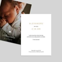 Faire-part Naissance Fille | Faire-part Naissance Garçon^Planet cards Jolie typographie