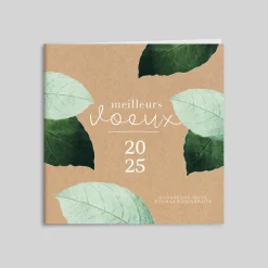 Carte De Vœux Entreprise Nature^Planet cards Jolies Feuilles Vertes