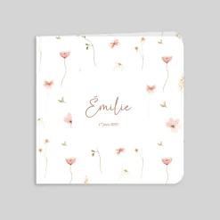 Faire-part Naissance Fille^Planet cards Jolies fleurs champêtres