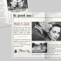 Faire-part Mariage Original | Gamme Complète^Planet cards Journal ancien