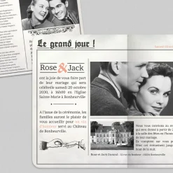 Faire-part Mariage Original | Gamme Complète^Planet cards Journal ancien