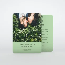 Carte Remerciement Mariage Champêtre^Planet cards Journée Merveilleuse