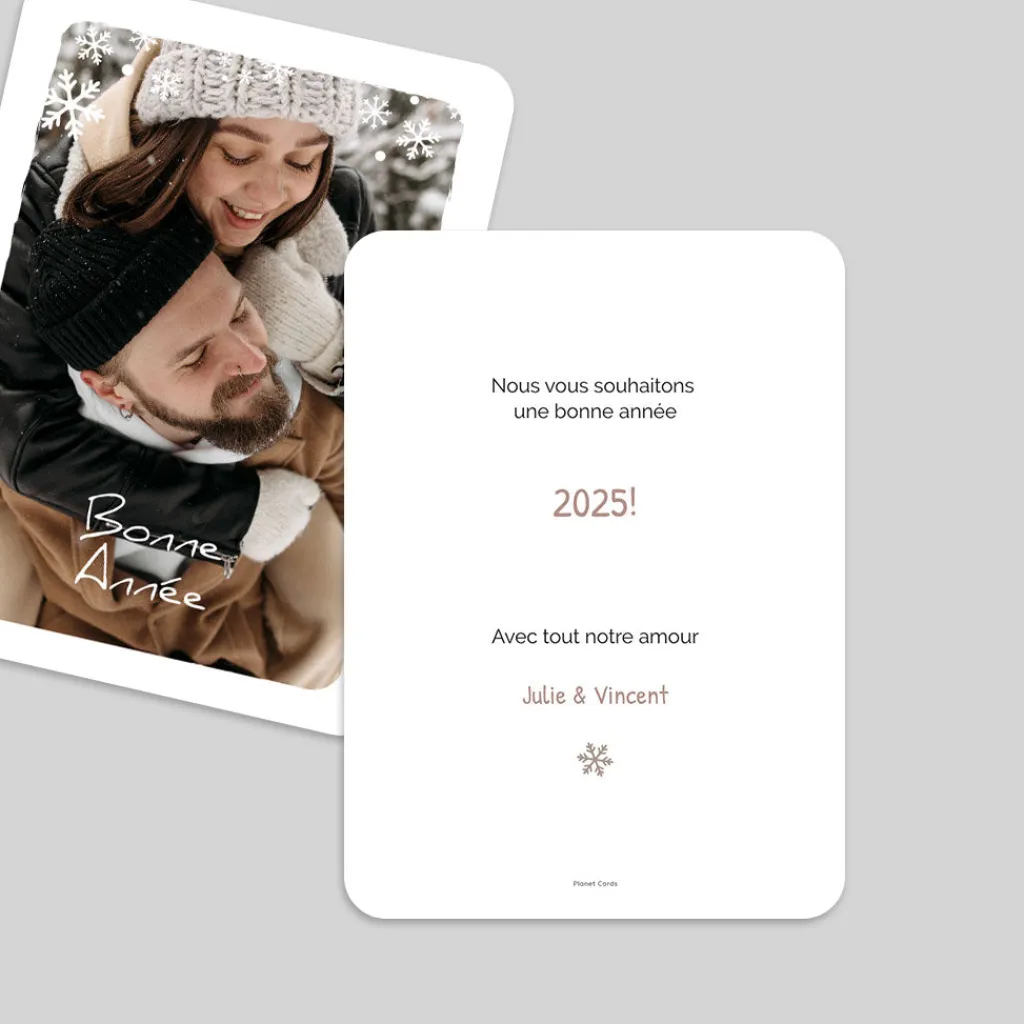 Carte De Vœux Nature^Planet cards Joyeux flocons