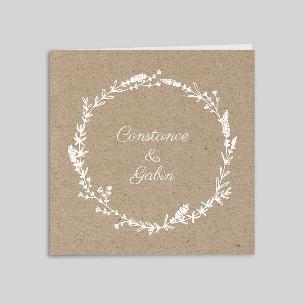 Faire-part Mariage Champêtre | Gamme Complète^Planet cards Kraft champêtre