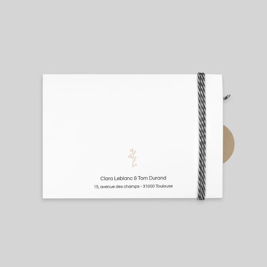 Faire-part Mariage Champêtre | Gamme Complète^Planet cards Kraft champêtre