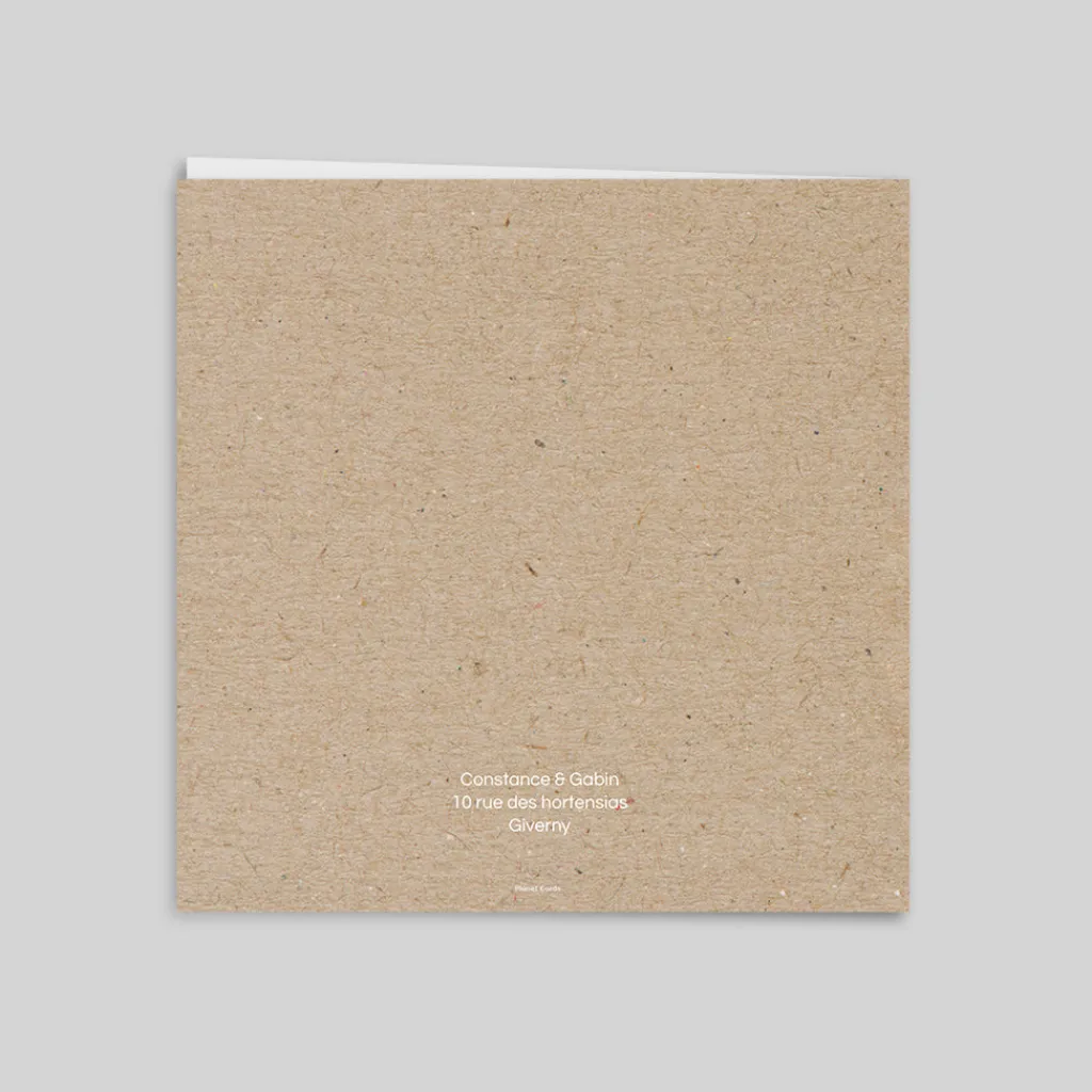 Faire-part Mariage Champêtre | Gamme Complète^Planet cards Kraft champêtre