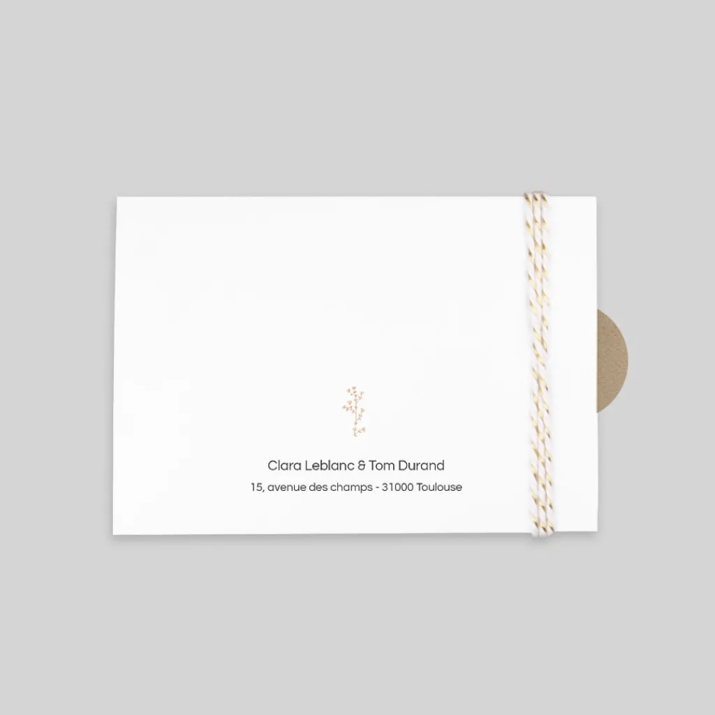Faire-part Mariage Champêtre | Gamme Complète^Planet cards Kraft champêtre