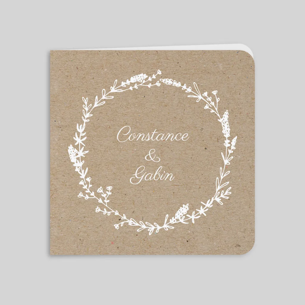Faire-part Mariage Champêtre | Gamme Complète^Planet cards Kraft champêtre