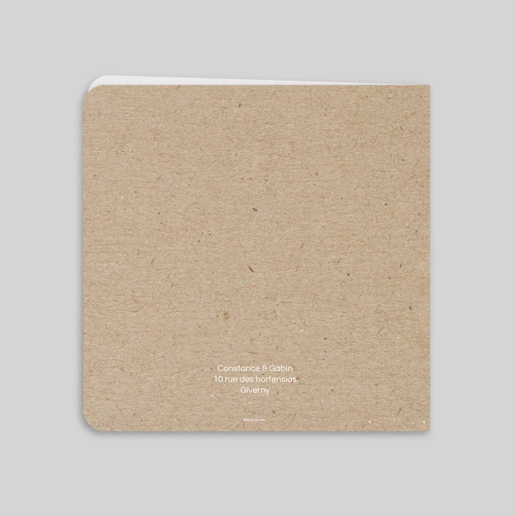 Faire-part Mariage Champêtre | Gamme Complète^Planet cards Kraft champêtre