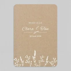 Faire-part Mariage Champêtre | Gamme Complète^Planet cards Kraft champêtre