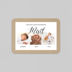 Faire-part Naissance Garçon^Planet cards Kraft Doux