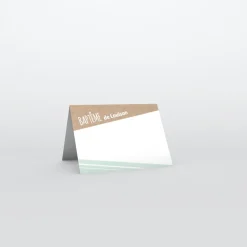 Marque-place Baptême^Planet cards Kraft Géométrique