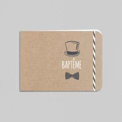 Faire-part Baptême Civil | Faire-part Baptême Garçon^Planet cards Kraft Hipster