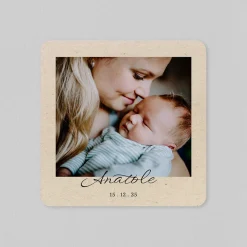 Faire-part Naissance Garçon^Planet cards Kraft minimaliste