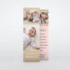 Carte Remerciement Naissance Classique^Planet cards Kraft Or