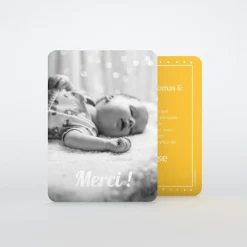 Carte Remerciement Naissance Classique^Planet cards La famille s'agrandit