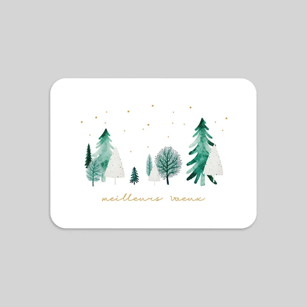 Carte De Vœux Nature^Planet cards La Forêt Hivernale
