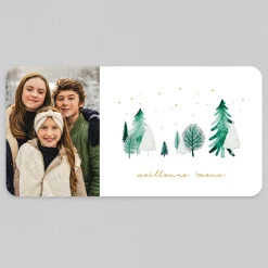 Carte De Vœux Nature^Planet cards La Forêt Hivernale Photo