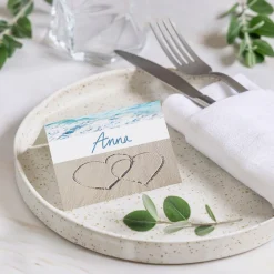 Marque-place Mariage^Planet cards La plage