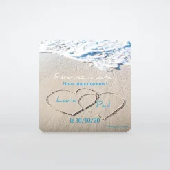 Save The Date^Planet cards La plage