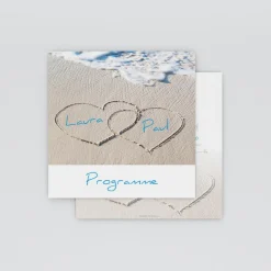 Programme De Mariage^Planet cards La plage