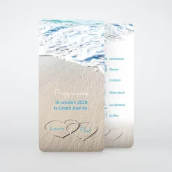 Programme De Mariage^Planet cards La Plage