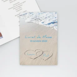 Livret De Messe Mariage^Planet cards La plage