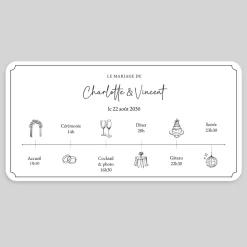 Faire-part Mariage Original | Gamme Complète^Planet cards La Timeline de Mariage