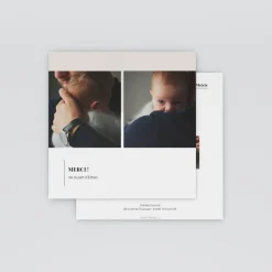 Carte Remerciement Naissance Classique^Planet cards L’Annonce Du Bonheur