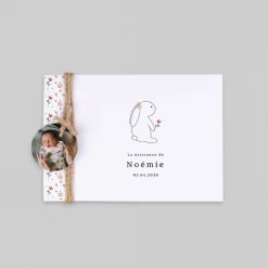 Faire-part Naissance Animaux | Faire-part Naissance Fille^Planet cards Lapin et Couronne Liberty