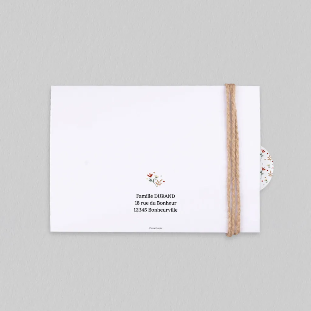 Faire-part Naissance Animaux | Faire-part Naissance Fille^Planet cards Lapin et Liberty