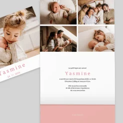Faire-part Naissance Animaux | Faire-part Naissance Fille^Planet cards Lapin Minimaliste