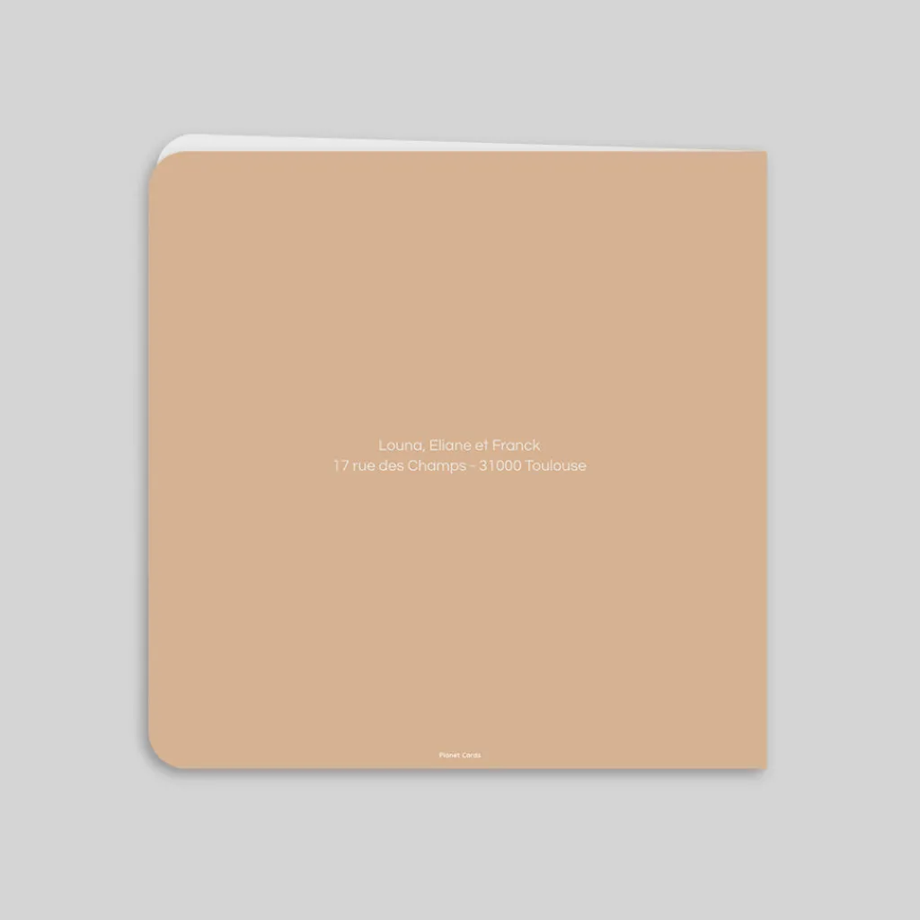 Faire-part Naissance Animaux | Faire-part Naissance Fille^Planet cards Lapin Minimaliste