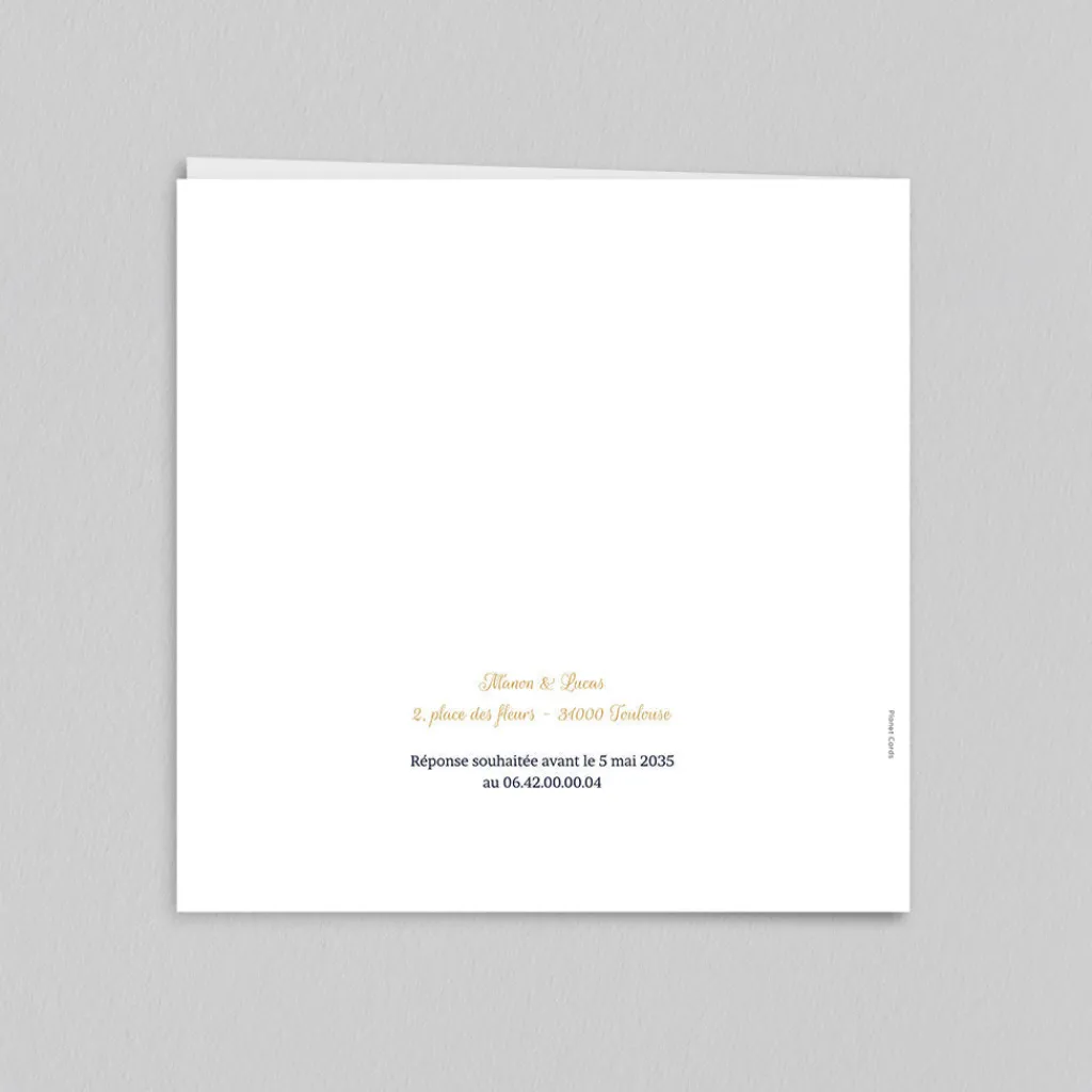 Faire-part Mariage Chic | Faire-part Mariage Original^Planet cards Le Cyanotype en Couronne