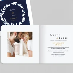 Faire-part Mariage Chic | Faire-part Mariage Original^Planet cards Le Cyanotype et Eucalyptus
