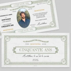Carte Invitation Anniversaire Adulte Originale^Planet cards Le Dollar Américain
