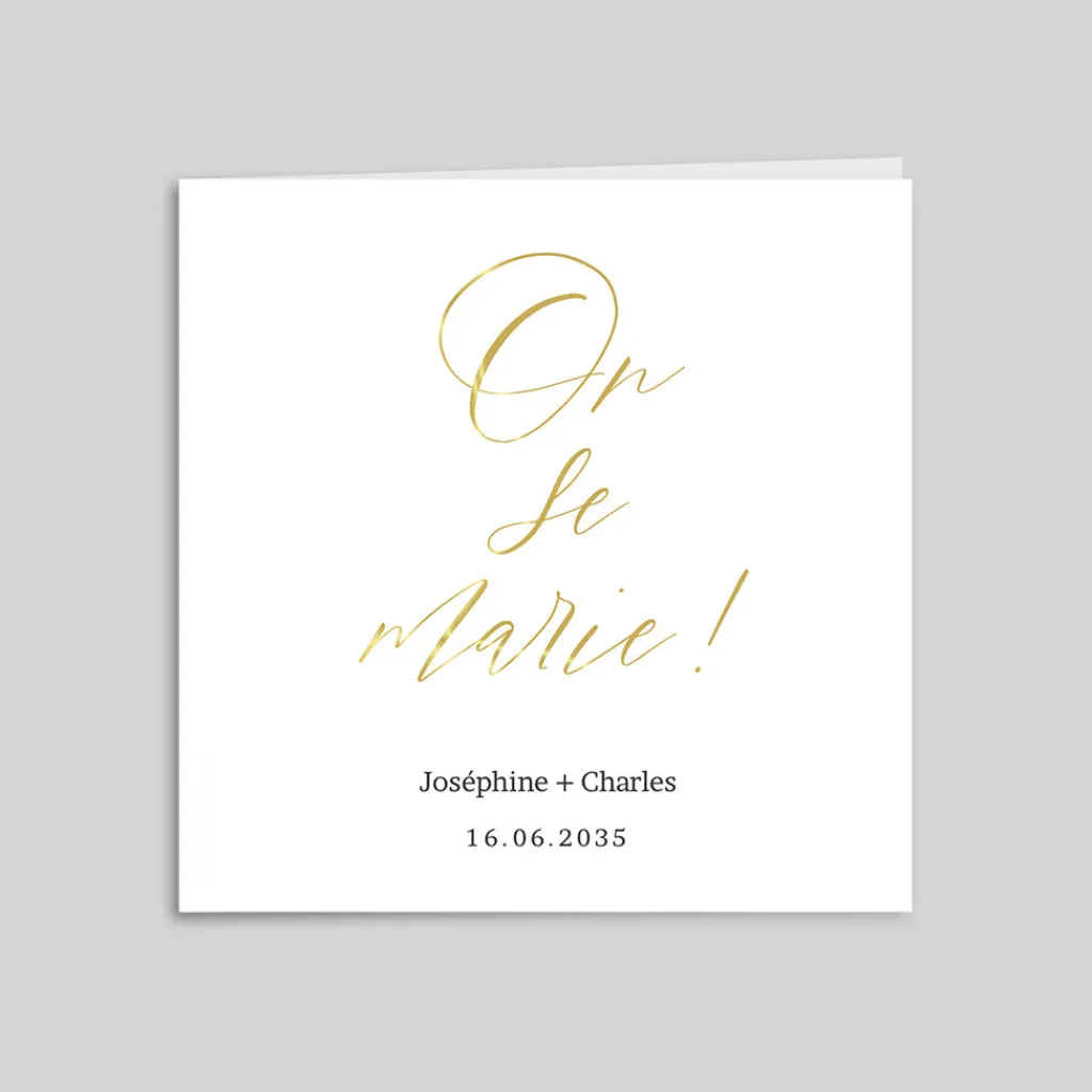 Faire-part Mariage Chic | Faire-part Mariage Dorure^Planet cards Le grand Jour