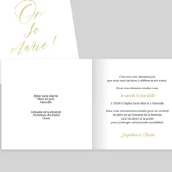 Faire-part Mariage Chic | Faire-part Mariage Dorure^Planet cards Le grand Jour