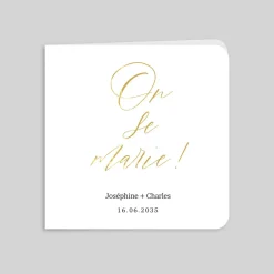 Faire-part Mariage Chic | Faire-part Mariage Dorure^Planet cards Le grand Jour