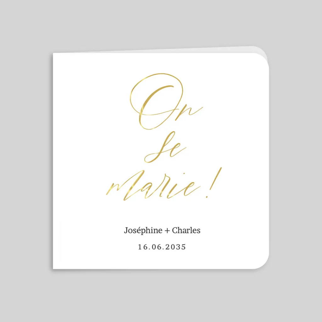 Faire-part Mariage Chic | Faire-part Mariage Dorure^Planet cards Le grand Jour