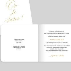 Faire-part Mariage Chic | Faire-part Mariage Dorure^Planet cards Le grand Jour
