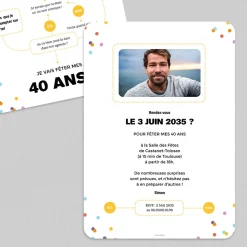 Carte Invitation Anniversaire Adulte Originale^Planet cards Le Logigramme d'Anniversaire