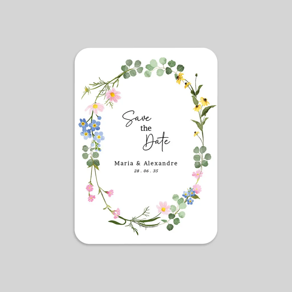 Save The Date^Planet cards Le Printemps