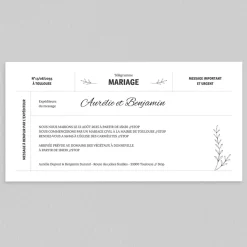Faire-part Mariage Original^Planet cards Le Télégramme de Mariage