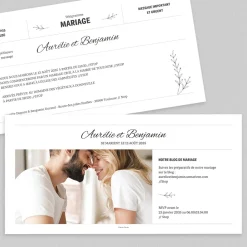 Faire-part Mariage Original^Planet cards Le Télégramme de Mariage