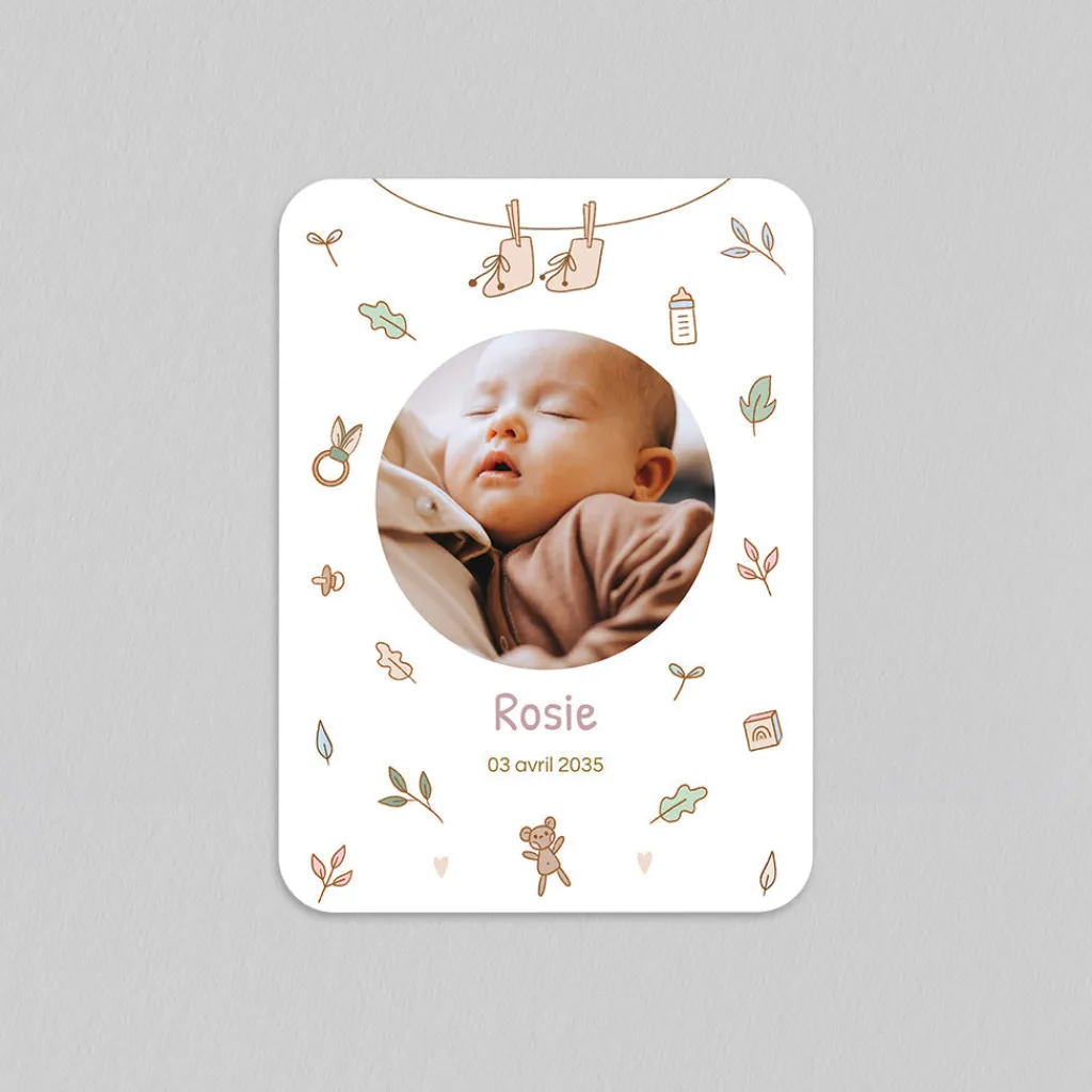 Faire-part Naissance Animaux | Créations En Collaboration^Planet cards Les Objets de Bébé